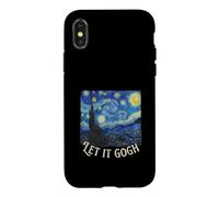 Let It Gogh Funny Fine Art History Painting Starry Night Case for iPhone X/XS