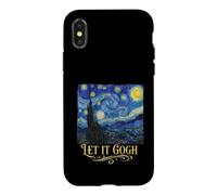 Let It Gogh Funny Fine Art History Starry Night Painting Case for iPhone X/XS