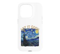 Let It Gogh Starry Night Painting Fine Art Pun Case for iPhone 15 Pro