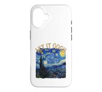 Let It Gogh Starry Night Painting Fine Art Pun Case for iPhone 16