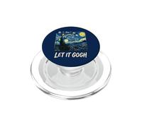 Let It Gogh Swirling Sky Night Art Lover Funny Pun Tee 1 PopSockets PopGrip for MagSafe