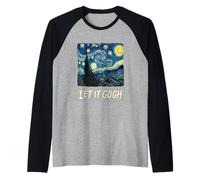 Let It Gogh Swirling Sky Night Art Lover Funny Pun Tee 1 Raglan Baseball Tee