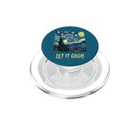 Let It Gogh Swirling Sky Night Art Lover Funny Pun Tee 5 PopSockets PopGrip for MagSafe