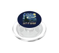Let It Gogh Swirling Sky Night Art Lover Funny Pun Tee 6 PopSockets PopGrip for MagSafe