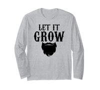Let It Grow Beard Graphic Long Sleeve T-Shirt