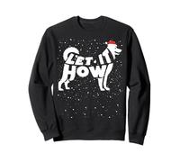 Let It Howl Snow Funny Pun Winter Siberian Husky Christmas Sweatshirt