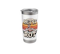 Let It Rot Funny Composting Worm Gardening Stainless Steel Insulated Tumbler