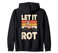 Let It Rot Funny Composting Worm Gardening Zip Hoodie