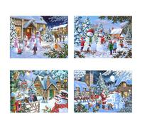 Let It Snow - 4 x 500 Piece Jigsaw Puzzle The House Of Puzzles Multi 500 Piece