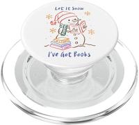 Let It Snow I’ve Got Books, Cozy Snowman Reading Winter Cute PopSockets PopGrip for MagSafe