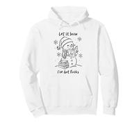 Let It Snow I’ve Got Books, Cozy Snowman Reading Winter Cute Pullover Hoodie