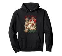 Let It Snow I'll Be Reading Skeleton Books Pullover Hoodie