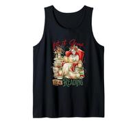 Let It Snow I'll Be Reading Skeleton Books Tank Top