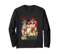 Let It Snow I'll Be Reading Skeleton Long Sleeve T-Shirt