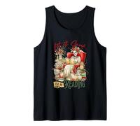 Let It Snow I'll Be Reading Skeleton Tank Top