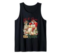 Let It Snow I'll Be Reading Skeleton Tank Top