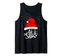 Let It Snow - Santa Hat Christmas Cute Tank Top