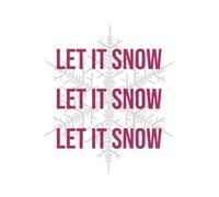 Let It Snow Women's Christmas T-Shirt - White - S