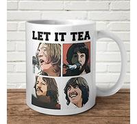 Let It Tea Mug Funny Gift Present Birthday Music Puns 60's 70's 80's Beatle John Paul Ringo Ceramic 11oz