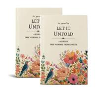 Let It Unfold: 15-W uided Journal for Emotional Healing & Mindful Growth | 15 Week Hardcover Mental Health Notebook for Anxiety Self-Care, Mindfulness & Gratitude Practice (2Pcs)