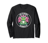 Let Karma Handle It Meditating Frog Lotus Zen Yoga Long Sleeve T-Shirt
