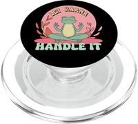Let Karma Handle It Zen Meditating Frog PopSockets PopGrip for MagSafe