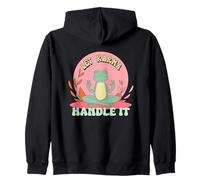 Let Karma Handle It Zen Meditating Frog Zip Hoodie