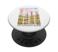 Let Kindness Bloom Aesthetic Vintage Daisy Floral Nature PopSockets Adhesive PopGrip