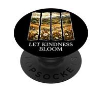 Let Kindness Bloom Aesthetic Vintage Daisy Floral Nature PopSockets Adhesive PopGrip