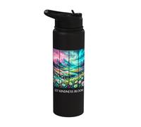 Let Kindness Bloom Aesthetic Vintage Daisy Floral Nature Stainless Steel Insulated Water Bottle