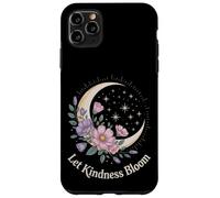 Let Kindness Bloom Floral Crescent Moon Celestial Stars Art Case for iPhone 11 Pro Max