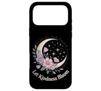 Let Kindness Bloom Floral Crescent Moon Celestial Stars Art Case for iPhone 17 Pro Max