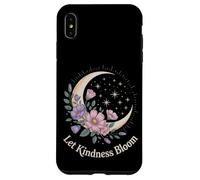 Let Kindness Bloom Floral Crescent Moon Celestial Stars Art Case for iPhone XS Max