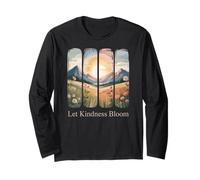 Let Kindness Bloom Inspirational Quote Long Sleeve T-Shirt
