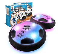 Let Loose Moose Hover Ball - Light Up Indoor Football 2 Pack w/Foam Bumpers for 3-12 Year Old Boys and Girls - Games and Toys for Kids