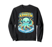 Let Loose The Kraken Mythical Sea Monster Kaiwaii Style Sweatshirt