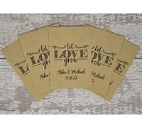 Let Love Grow | Personalised Wedding Favour Seed Packet - (1 x Sample)
