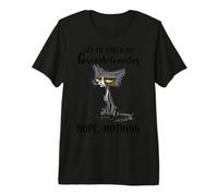 Let Me Check My Giveashitometer Nope Nothing Black Cat Premium T-Shirt