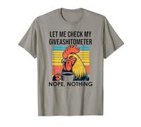 Let Me Check My Giveashitometer Nope Nothing Chicken Coffee T-Shirt