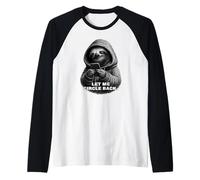 Let Me Circle Back Sloth Funny Phone Humor Office Raglan Baseball Tee