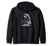 Let Me Circle Back Sloth Funny Phone Humor Office Zip Hoodie
