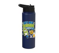 Let Me Dink About It Funny Pickleball Beer Stainless Steel Insulated Water Bottle