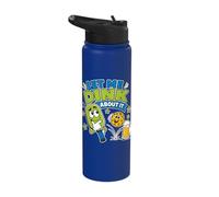 Let Me Dink About It Funny Pickleball Beer Stainless Steel Insulated Water Bottle