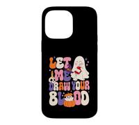 Let Me Draw Your Blood Nurse Cute Retro Ghost Case for iPhone 14 Pro Max