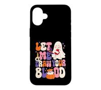 Let Me Draw Your Blood Nurse Cute Retro Ghost Case for iPhone 16 Plus