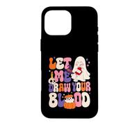 Let Me Draw Your Blood Nurse Cute Retro Ghost Case for iPhone 16 Pro Max