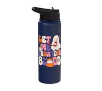 Let Me Draw Your Blood Nurse Cute Retro Ghost Stainless Steel Insulated Water Bottle