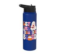 Let Me Draw Your Blood Nurse Cute Retro Ghost Stainless Steel Insulated Water Bottle