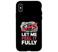 Let Me Feel It Fully Anti-Toxic Positivity Slogan Case for iPhone X/XS