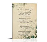 Let Me Go Mourning Poem Posters for Room Aesthetic CanvasWall Art Painting Bedroom Decor16x24inch(40x60cm)
